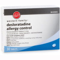 Western Family - Deslortadine Allergy Control Non Drowsy, 30 Each