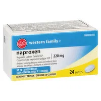 Western Family - Naproxen 220mg, 24 Each