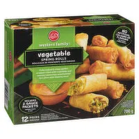 Western Family - Vegetable Spring Rolls, 12 Each