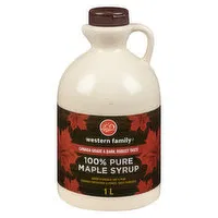 Western Family - 100% Pure Maple Syrup Dark, 1 Litre