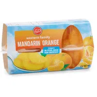 Western Family - Mandarin Orange in Pear Juice, 4 Each