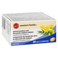 Western Family - Senna Laxative & Docusate Sodium Tablets