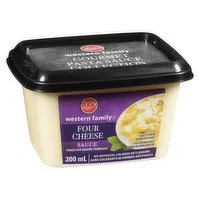 Western Family - Four Cheese Sauce, Fresh, 300 Millilitre