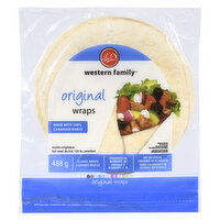 Western Family - Original Wraps Large, 8 Each