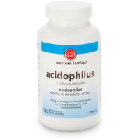 Western Family - Acidophilus with Bifidus Capsules, 180 Each