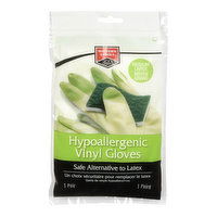 Western Family - Hypoallergenic Vinyl Glove Medium/Large, 1 Each