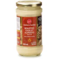 Western Family - Roasted Garlic Alfredo Sauce, 410 Millilitre