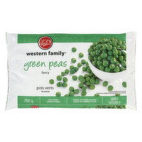 Western Family - Frozen Vegetables - Green Peas, Fancy, 750 Gram