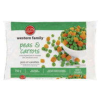 Western Family - Frozen Vegetables - Peas & Carrots, 750 Gram