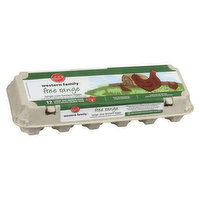 Western Family - Free Range Brown Eggs Large, 12 Each