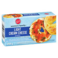 Western Family - Cream Cheese Brick - Light, 250 Gram