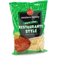 Western Family - Tortilla Chips - White Corn, 300 Gram