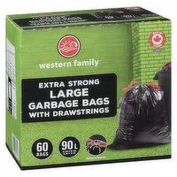 Western Family - Extra Strong Garbage Bags Large