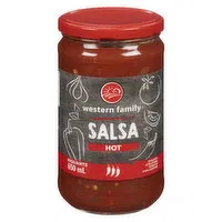 Western Family - Hot Salsa, 650 Millilitre