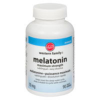 Western Family - Melatonin Maximum Strength Sublingual, 90 Each