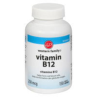 Western Family - Vitamin B12, 150 Each