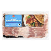 Western Family - Naturally Hardwood Smoked Bacon - 43% Less Salt, Sliced