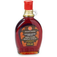 Western Family - 100% Pure Maple Syrup, Very Dark, 375 Millilitre