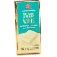 Western Family - Swiss White Chocolate Bar, 100 Gram