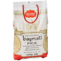 Sundar - Premium White Basmati Rice, 8 Pound