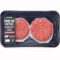 Western Canadian - Prime Rib Beef Patties Extra Lean, fresh, 450 Gram