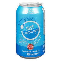 Western Family - Just Bubbles Sparkling Water 355mL Can