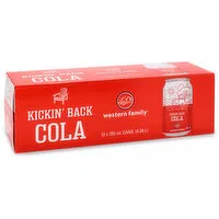 Western Family - Kickin' Back Cola 355mL Cans, 12 Each