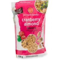 Western Family - Cranberry Almond Granola, 630 Gram