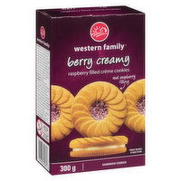 Western Family - Raspberry Fruit Cream Cookies, 300 Gram