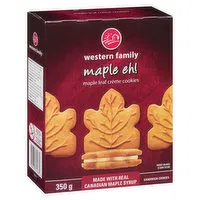 Western Family - Maple Eh!  Creme Cookies, 350 Gram