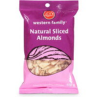 Western Family - Almonds Natural Sliced, 110 Gram