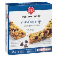 Western Family - Granola Bars - Chocolate Chip, 157 Gram