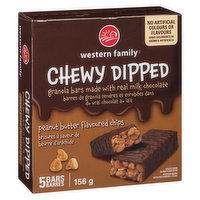 Western Family - Granola Bars - Dipped Peanut Butter Chips, 156 Gram