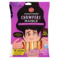 Western Family - Chompers Marble String Cheese, 16 Each