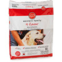 Western Family - 4 Flavour Dog Food Bits & Bones, 14 Kilogram