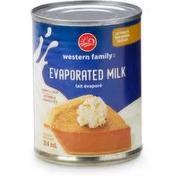 Western Family - Evaporated Milk, 354 Millilitre