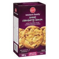 Western Family - Sweet Cranberry Lemon Cookies, 300 Gram