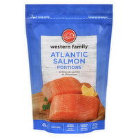 Western Family - Atlantic Salmon Portions, 4 Pack, 454 Gram