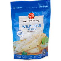 Western Family - Wild Sole Fillets, 3-4 Portions, 400 Gram