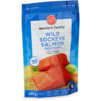 Western Family - Wild Sockeye Salmon Portions, 4 Pack, 454 Gram