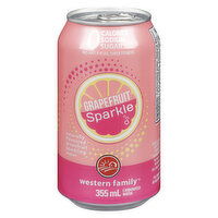 Western Family - Grapefruit Sparkle Sparkling Water 355mL Can, 1 Each