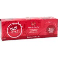 Western Family - Cran Fizz Sparkling Water, 12 Each