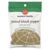 Western Family - Pepper Black - Ground, 145 Gram