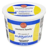 Western Family - Margarine - 68% Vegetable Oil, 1.36 Kilogram