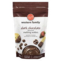 Western Family - Melting Wafers - Dark Chocolate Flavored, 300 Gram