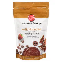 Western Family - Melting Wafers - Milk Chocolate Flavored, 300 Gram