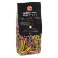 Western Family - Signature Pasta, Trecce Dellorto, 454 Gram