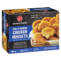 Western Family - Chicken Nuggets - Fully Cooked, 800 Gram