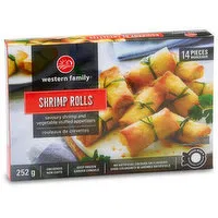 Western Family - Crispy Shrimp Rolls, 252 Gram