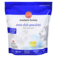 Western Family - Auto Dish Pouches with Citrus Scent, 90 Each